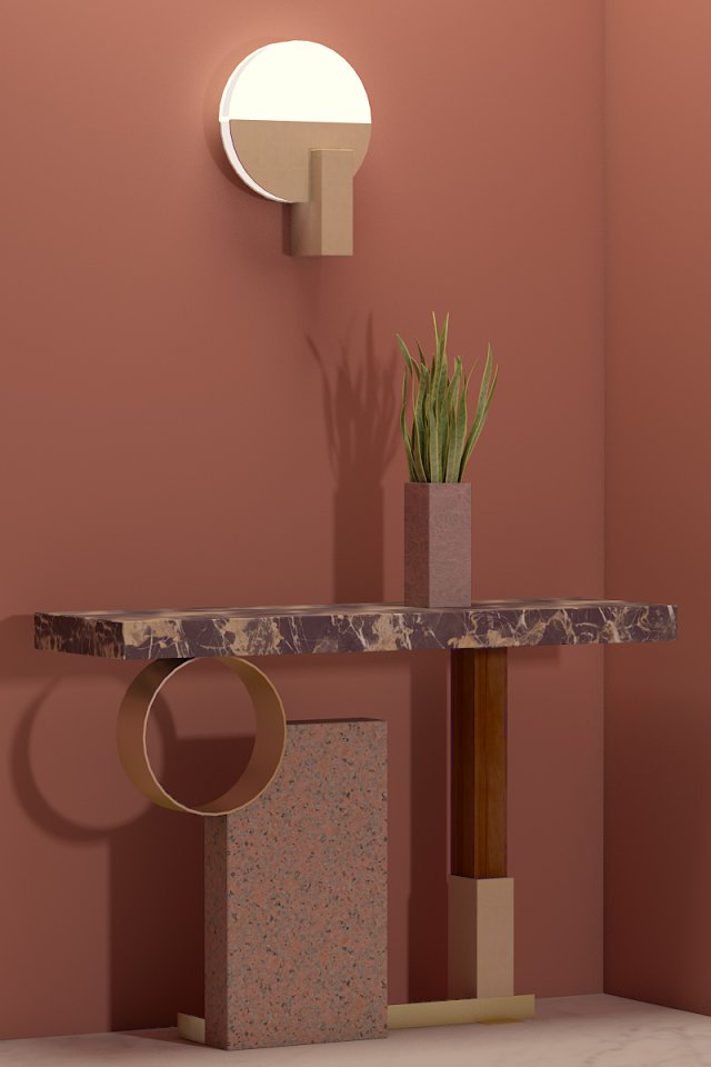 art table 3D Model .c4d .max .obj .3ds .fbx .stl .blend 