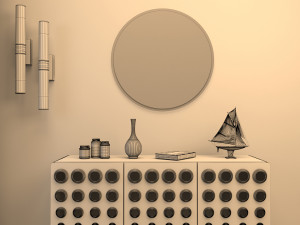 consull with miror 2 3D Model