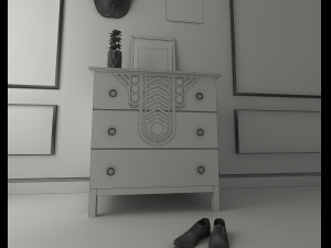 comode 3D Model
