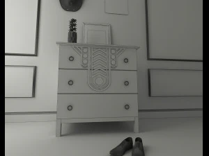 comode 3D Model