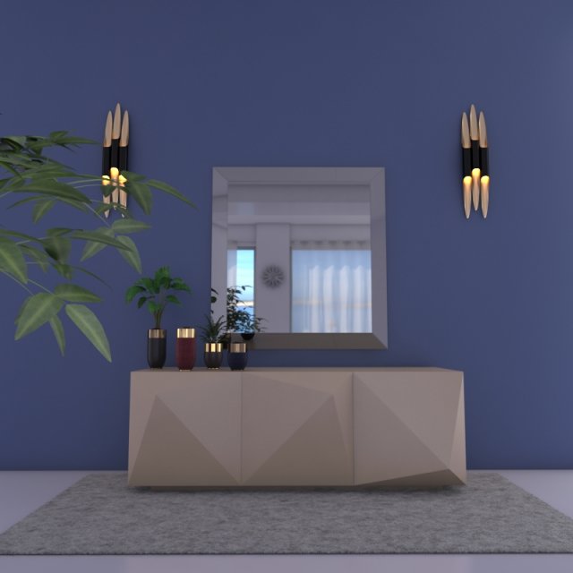 consull and mirror -5 3D 모델 .c4d .max .obj .3ds .fbx .stl .blend 