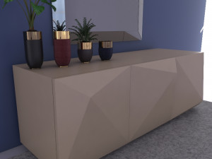 consull and mirror -5 3D 모델