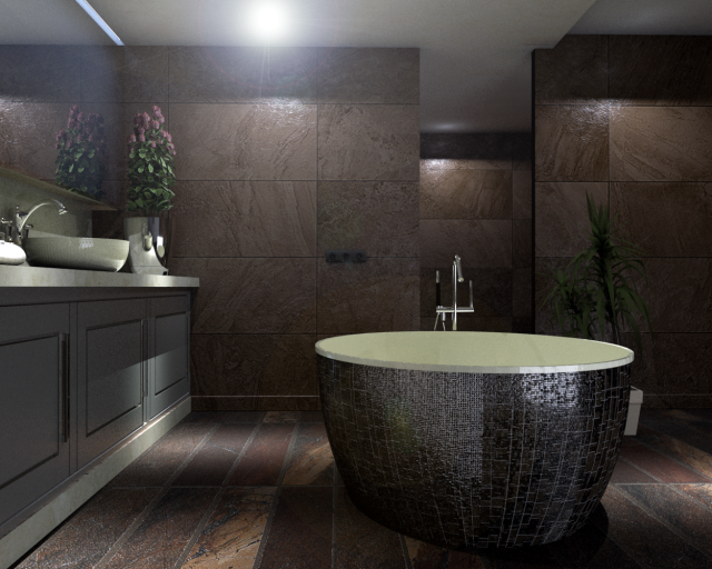 bathroom-13 3D Модель .c4d .max .obj .3ds .fbx .stl .blend 