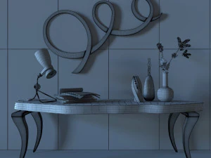 table and mirror-16 3D Model