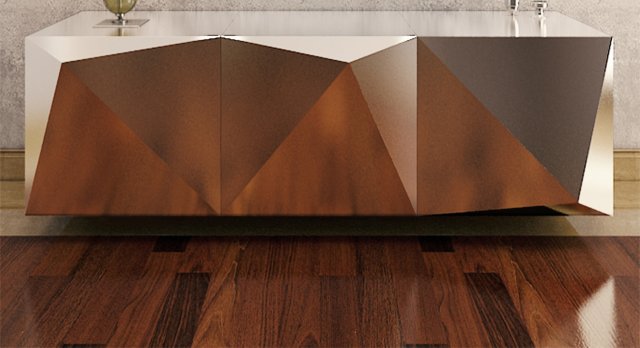 origami table 2 3D Модель .c4d .max .obj .3ds .fbx .stl .blend 