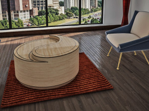modern table and chair-21 3D Model