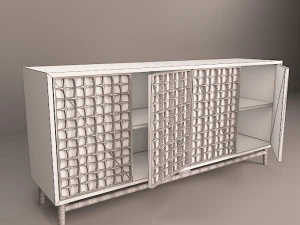 classic wooden table 1 3D Model