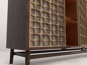 classic wooden table 1 3D Model