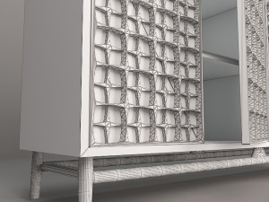 classic wooden table 1 3D Model