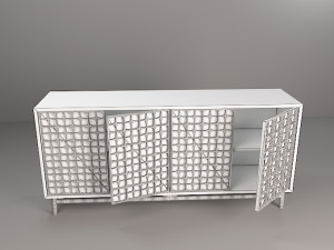 classic wooden table 1 3D Model