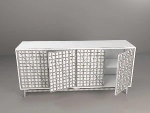 classic wooden table 1 3D Model