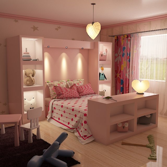 kids room 9 3Dモデル .c4d .max .obj .3ds .fbx .stl .blend