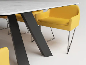 modern dinning table 3 3D Model