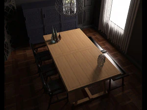 eettafel 4 3D Model