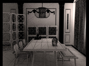 dinning table 4 Model 3D