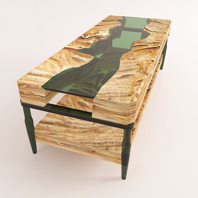 resin table 7 3D Model .c4d .max .obj .3ds .fbx .stl .blend 
