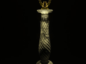 golden hand statue 10 3D Model