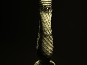 golden hand statue 10 3D Model