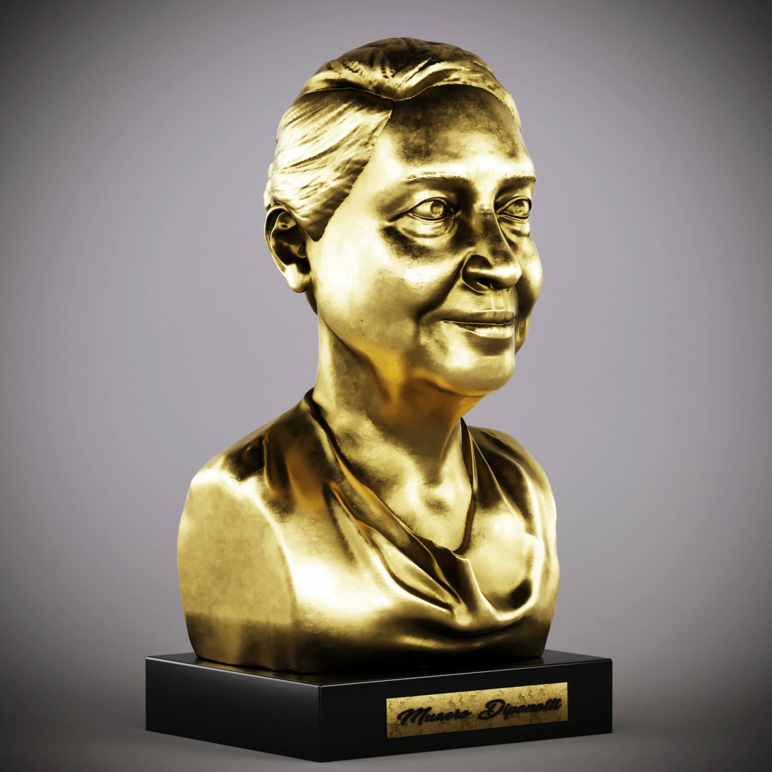 golden woman27 3D Model .c4d .max .obj .3ds .fbx .stl .blend 