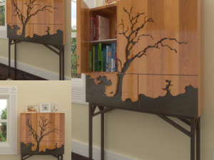 modern tree table25 3D 模型
