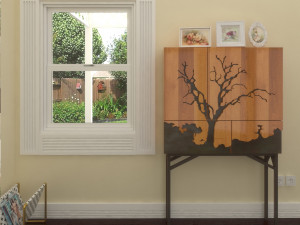 modern tree table25 3D 模型