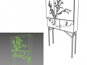 modern tree table25 3D 模型