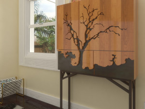 modern tree table25 3D 模型