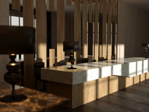 ufficio moderno Modello 3D