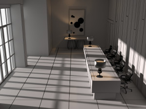 modern office 3D 모델
