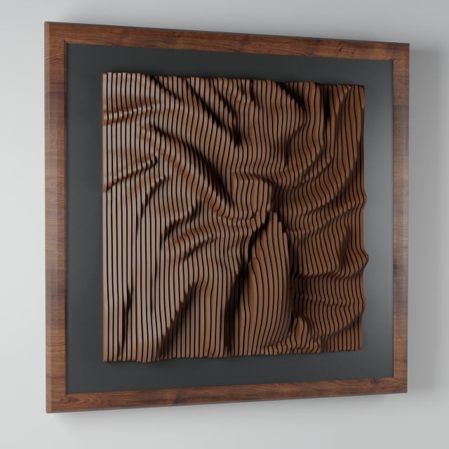 modern plywood frame-34 3D मॉडल .c4d .max .obj .3ds .fbx .stl .blend 