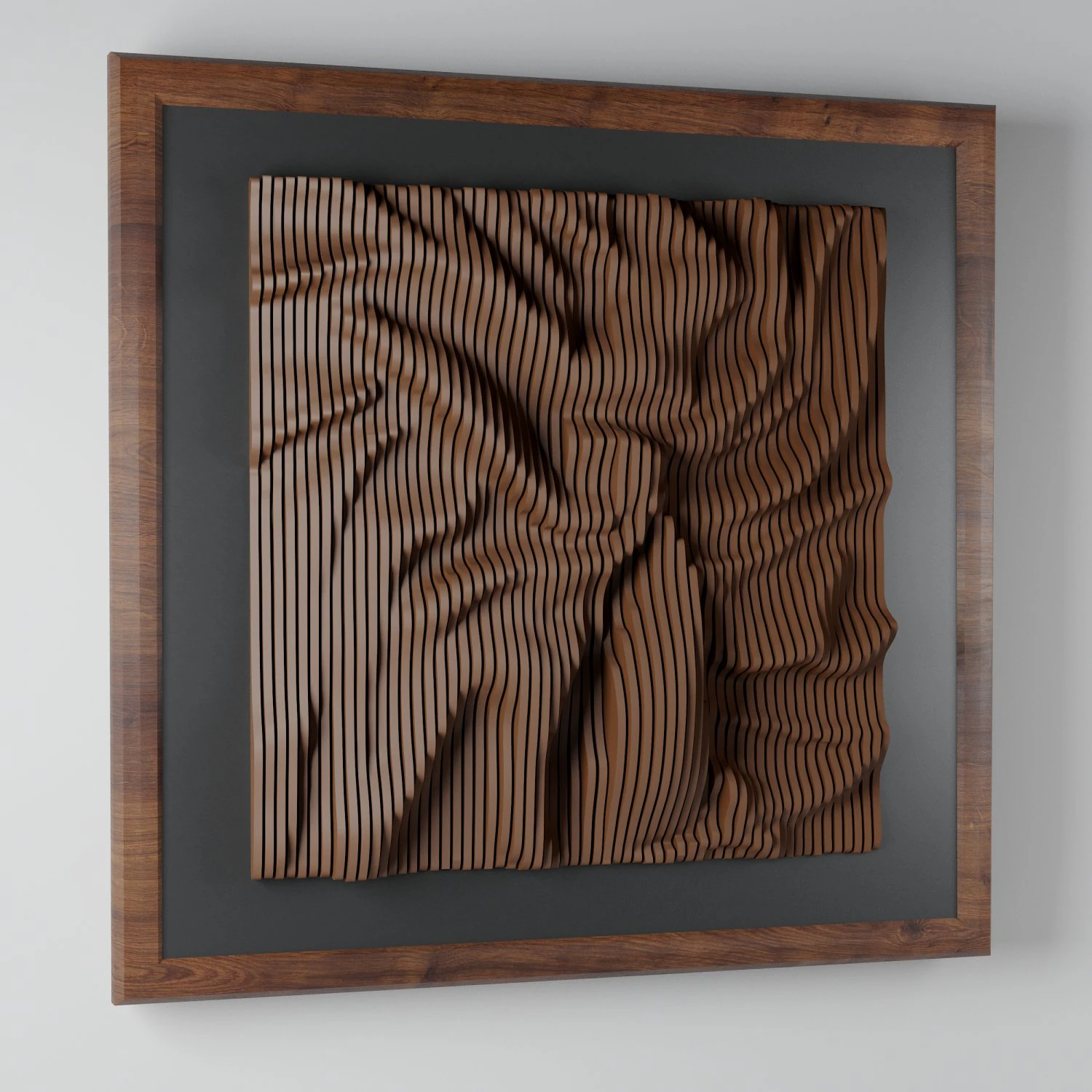 modern plywood frame-34 3D Model .c4d .max .obj .3ds .fbx .stl .blend