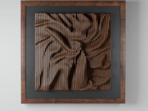 modern plywood frame-34 3D Model