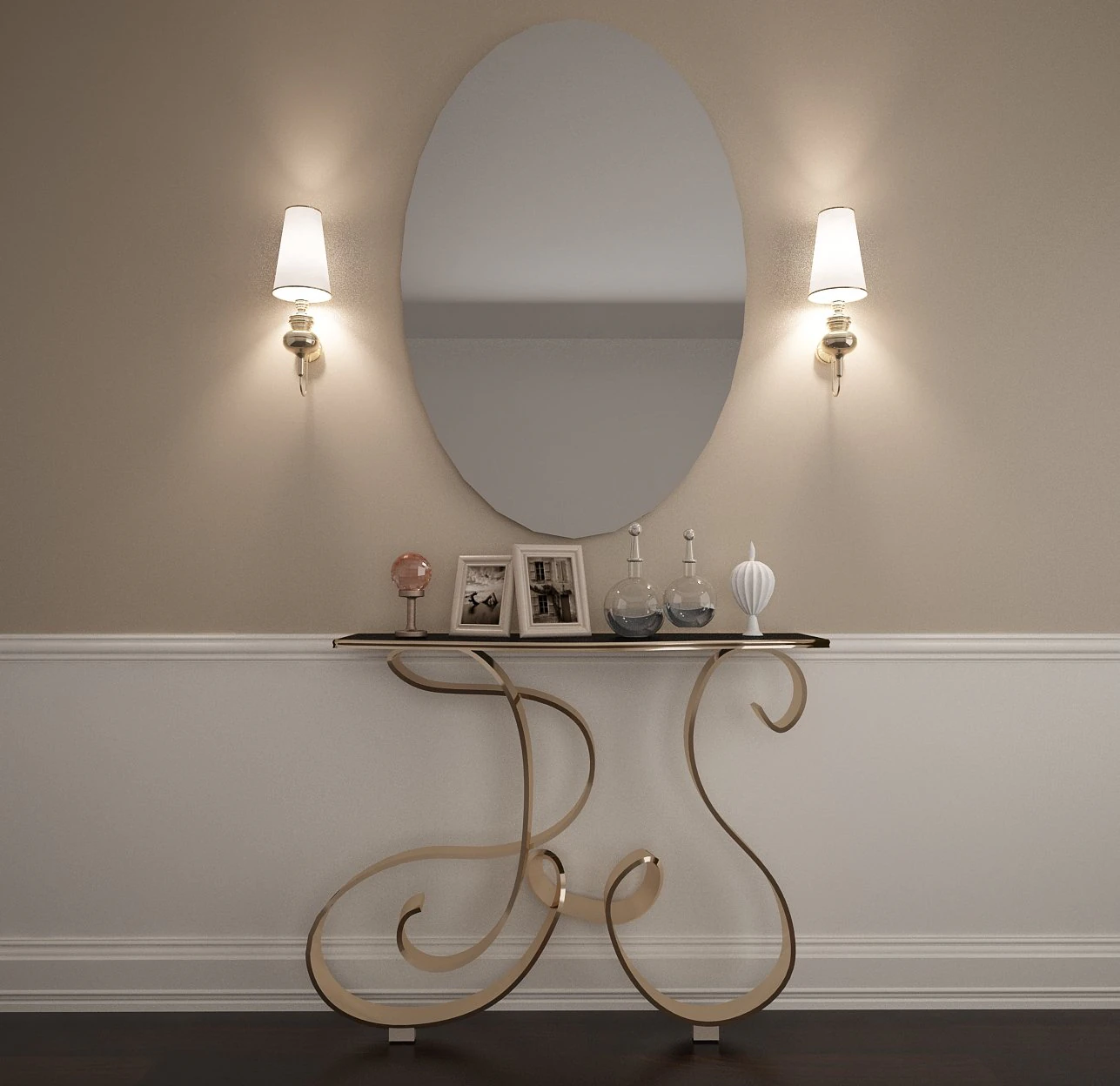 table and mirror-35 3D Model .c4d .max .obj .3ds .fbx .stl .blend 
