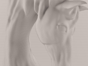 horse statue-40 3D Модель