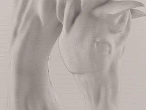 horse statue-40 3D Model