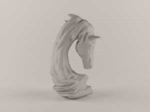 horse statue-40 3D Модель