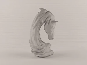 horse statue-40 3D Model