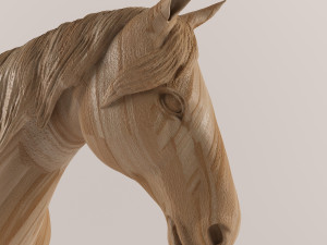 wooden horse-43 Model 3D