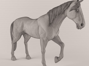 wooden horse-43 Model 3D