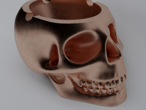 skull-bronz-smoke-44 3D Model