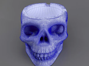 skull-bronz-smoke-44 3D Model