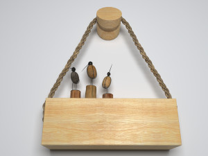 wooden holder-46 3Dモデル