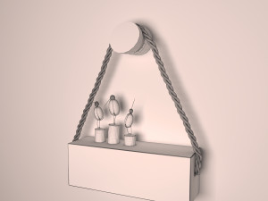 wooden holder-46 3Dモデル