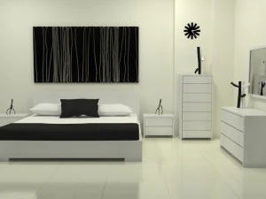 letto matrimoniale-49 Modello 3D