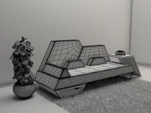 沙发2-51 3D 模型