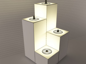 wooden stand taper-54 Modelo 3D