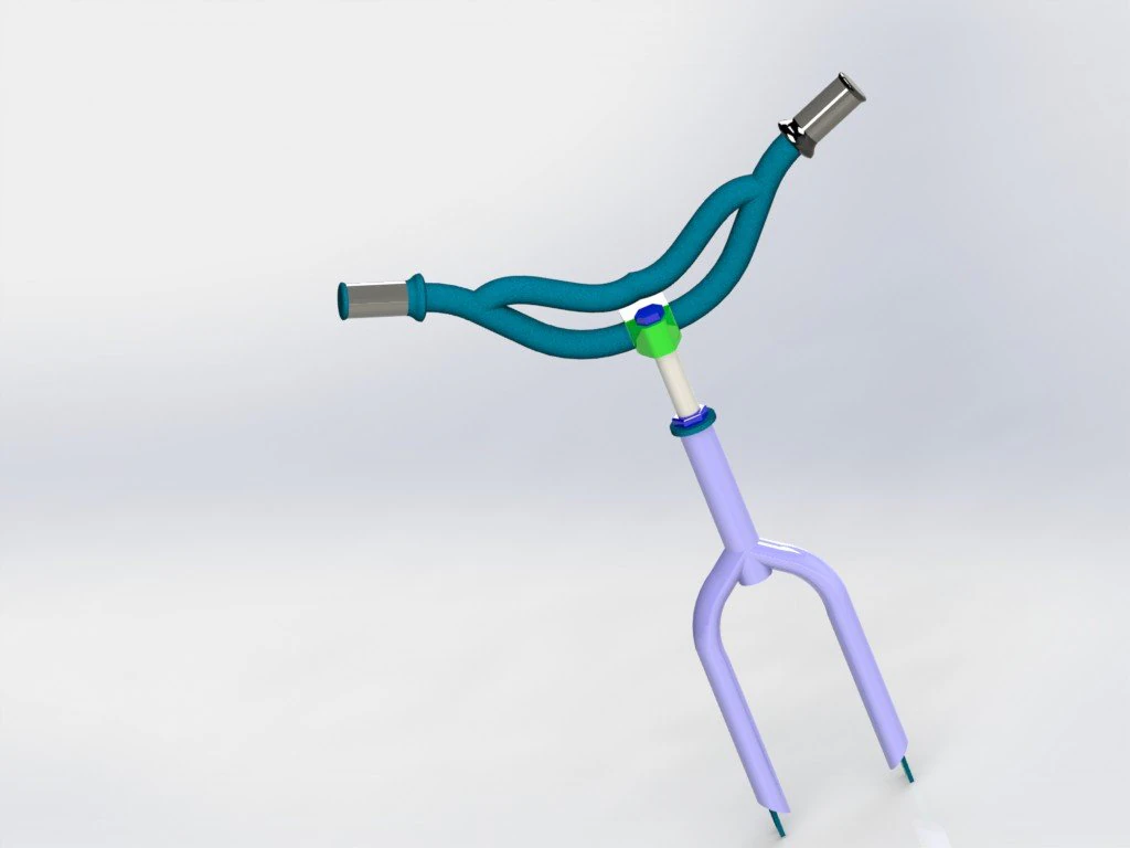 bicycle steering frame 3D Model .c4d .max .obj .3ds .fbx .stl .blend 