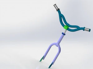 bicycle steering frame 3D Model