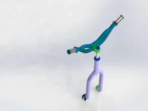 bicycle steering frame 3D Model