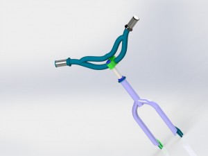bicycle steering frame 3D मॉडल
